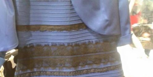 صورة خدعة بصرية حول فستان يظهر بلونين  