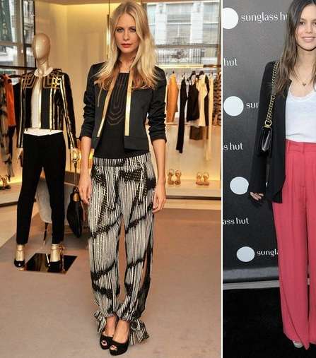 نجمات هوليوود يتألقن بالسراويل الملفتة Statement Trousers