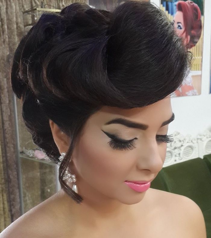 صور موديلات تسريحات شعر بف للمناسبات