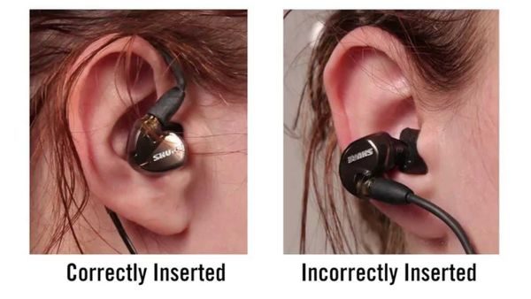 طريقة وضع سماعة الأذن