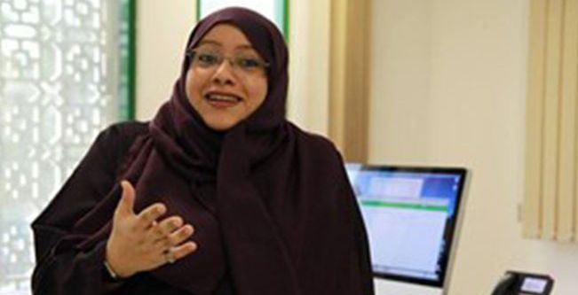  سمية الجبرتي، رئيسة تحرير صحيفة "سعودي غازيت"