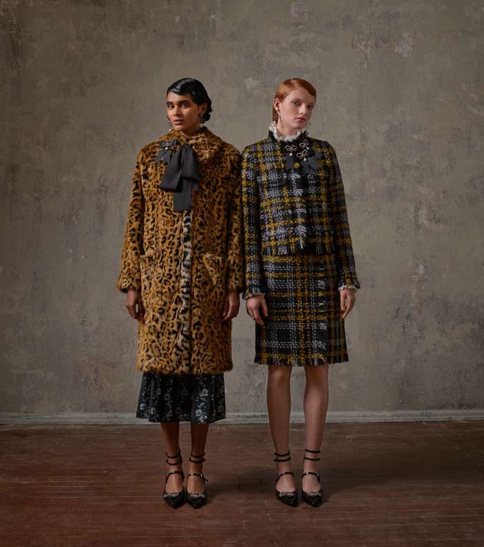 المعطف بنقشة النمر او التايور التويدي من Erdem و H&M