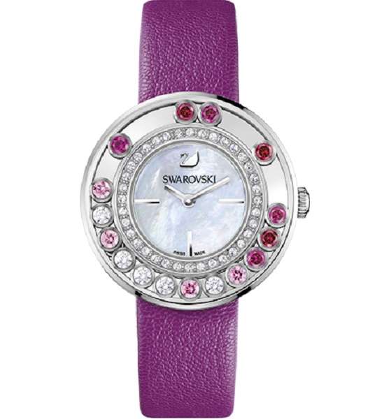 ساعة أنيقة اللّون من مجوهرات Swarovski
