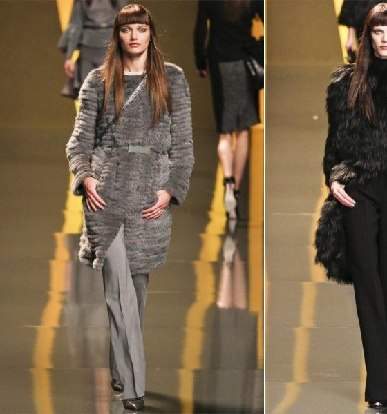أجمل التصاميم المصنوعة من الفرو من مجموعة إيلي صعب لشتاء 2013