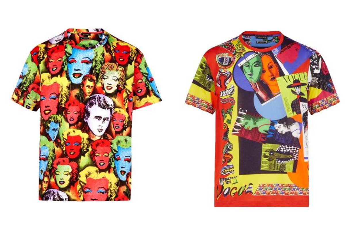 علامة فيرساتشي تطلق T Shirts في مجموعة Tribute collection