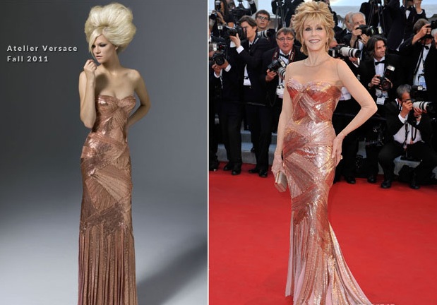 جاين فوندا تختار Atelier Versace لحفل كان 2012