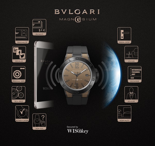 تصميم معاصر وقويّ في ساعة Diagono Magnesium من Bulgari