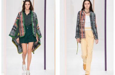 الاقمشة المقطعة من مجموعة هيرمس لصيف 2018