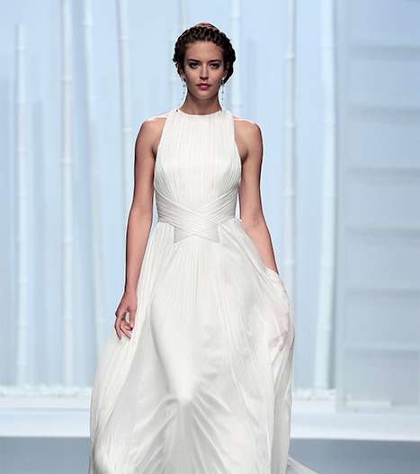 اللون الأبيض الناصع يسيطر على مجموعة فساتين زفاف روسا كلارا 2016