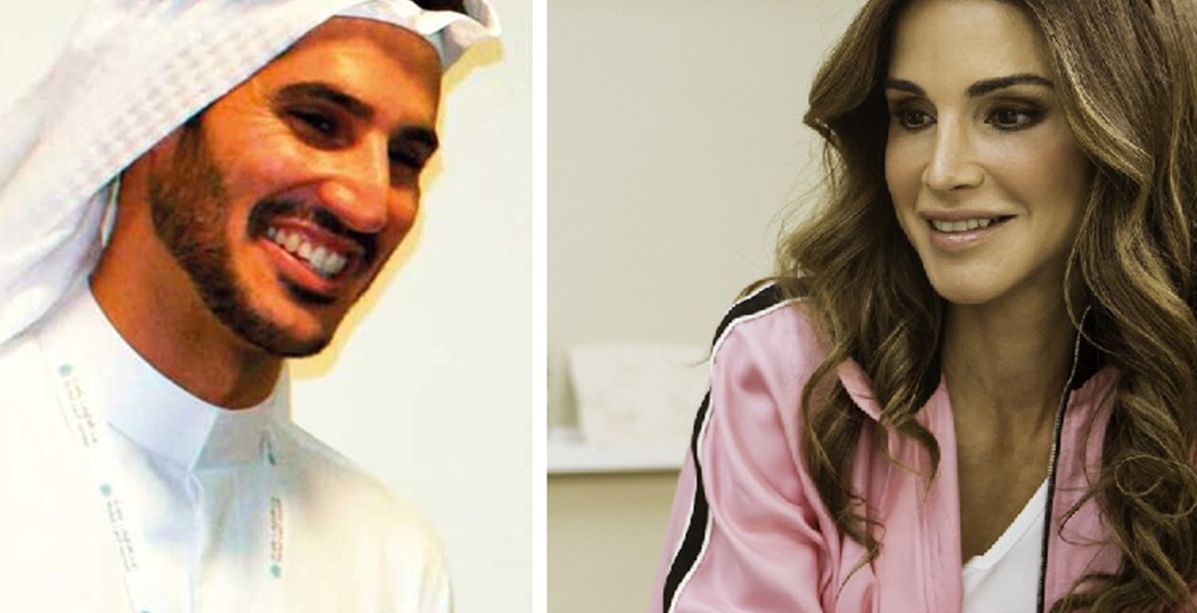 صورة تجمع الملكة رانيا وحبيب ريهانا العربي "حسن جميل"..فما المناسبة؟