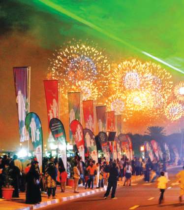 الإحتفالات في مهرجان دبي للتسوّق
