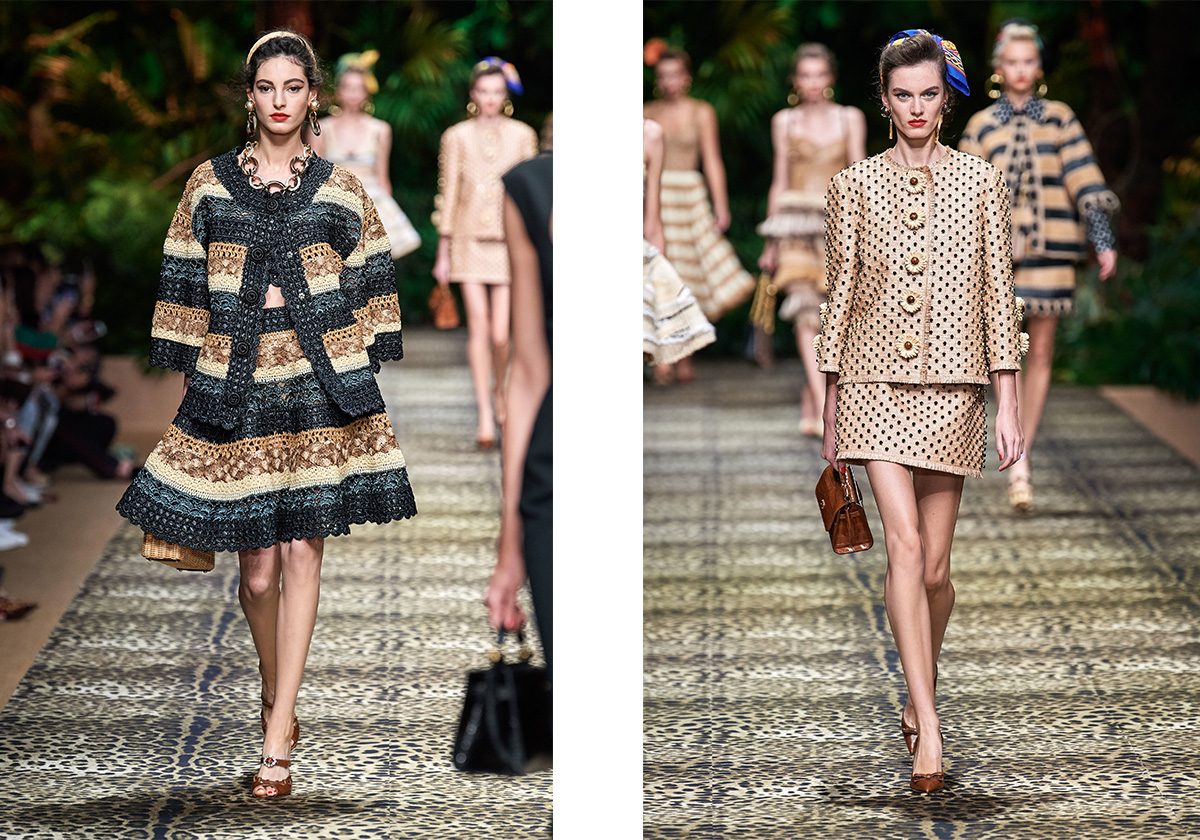 الرافيا والكروشيه لربيع وصيف 2020 من Dolce & Gabbana