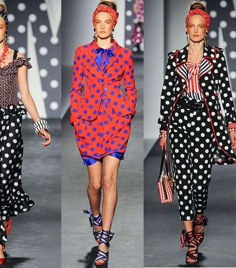 موضة الPolka Dots تطغى على عروض دور الأزياء