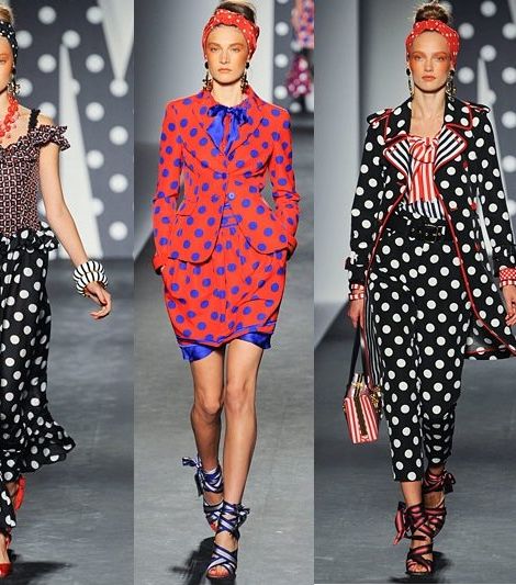 موضة الPolka Dots تطغى على عروض دور الأزياء