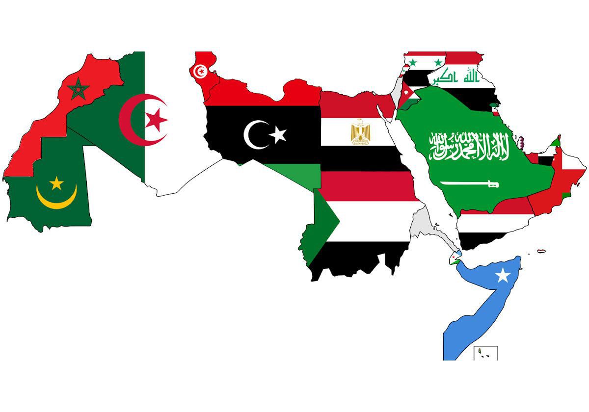 خريطة العالم العربي