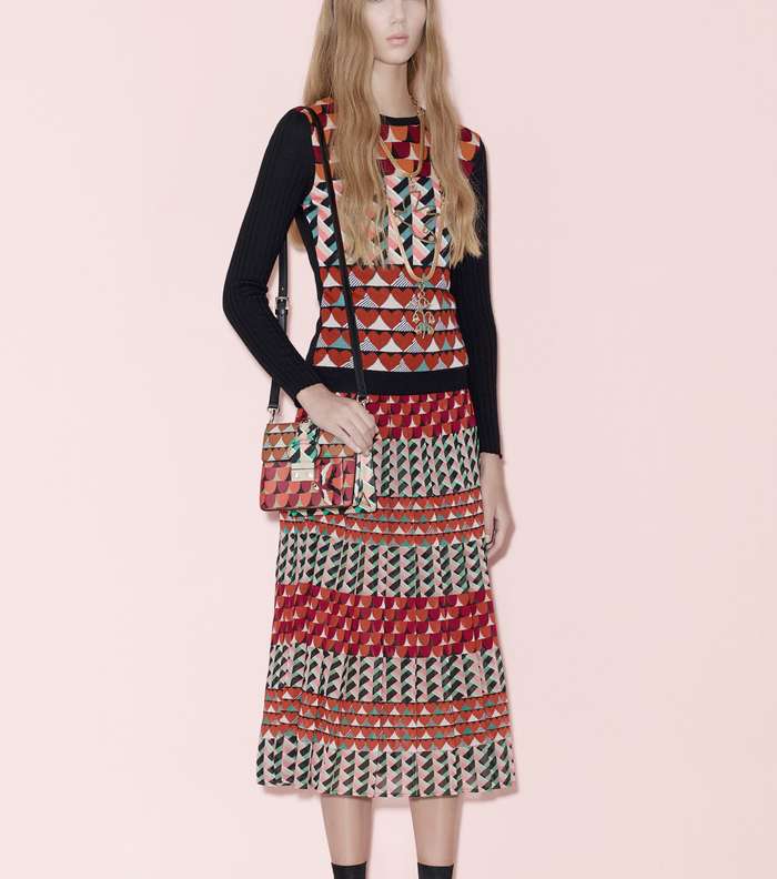 موضة الاقمشة المطبعة من مجموعة Red Valentino Pre Fall 2016