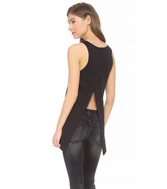 من صيحات موضة صيف 2014، التوبات المفتوحة على الظهر