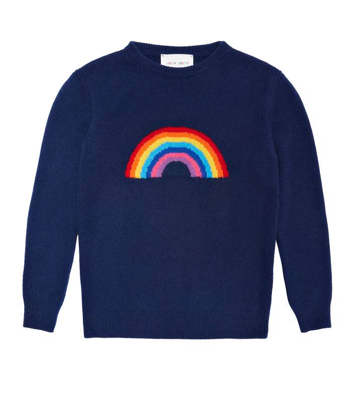 كنزة مطبعة برسمة قوس القزح من البيرتا فيريتي