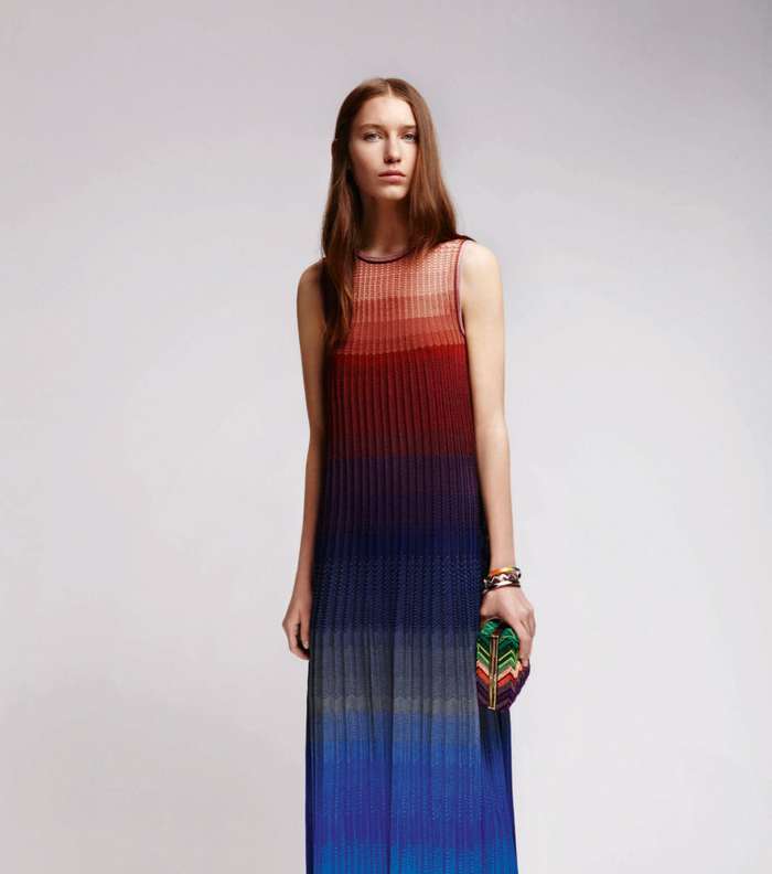 الفستان الطويل بقماش الـ Knit من توقيع Missoni من مجموعة Resort 2016
