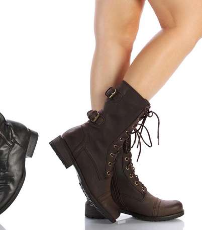 بالصور، إكتشفي موضة الأحذية العسكرية Combat Boots