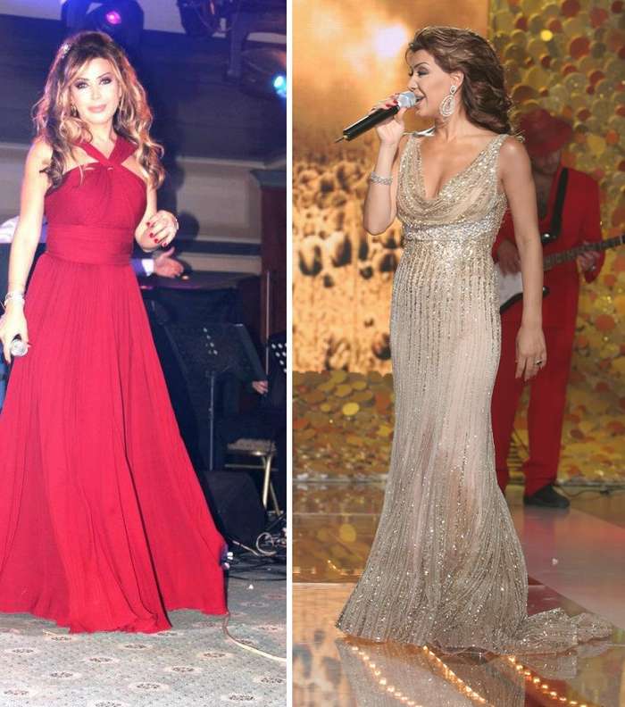 فساتين سهرة مميّزة تختارها نوال الزغبي