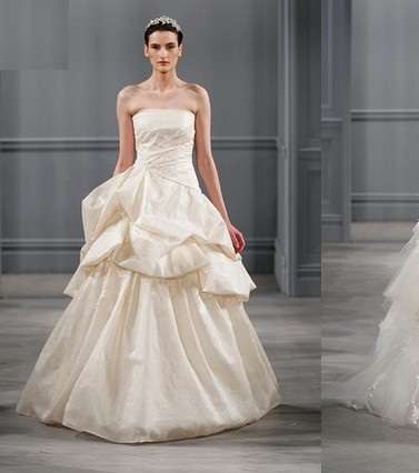 Monique Lhuillier والصدر عاري الكتفين