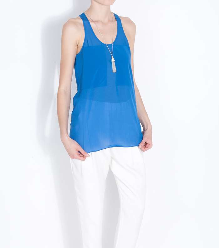 قميص حرير من T By Alexander Wang