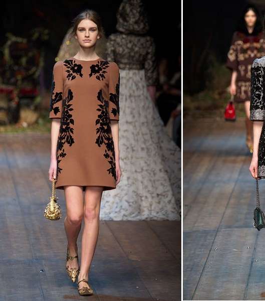 الفساتين القصيرة المزينة بالمخمل