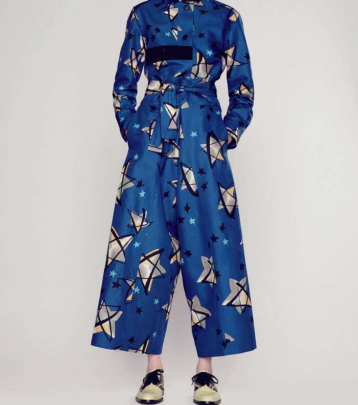 موضة الـ Jumpsuit المطبع والواسع من مجموعة مارني Resort 2016