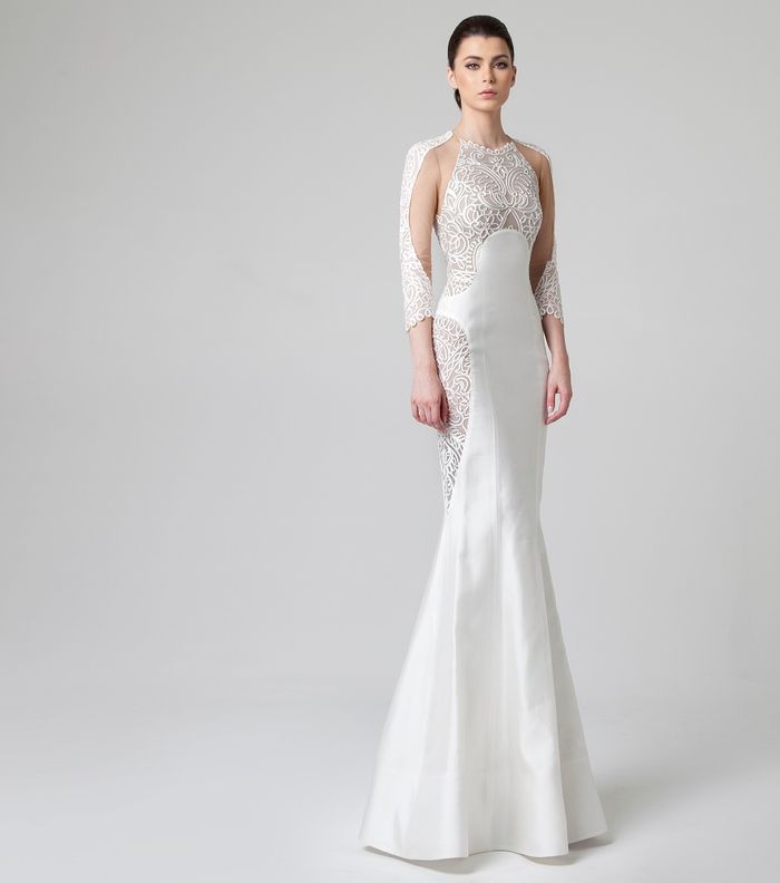 القصات الهندسيّة في أجمل فساتين عروس راني زاخم 