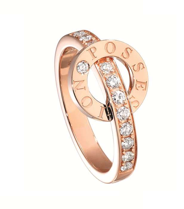 خاتم من الذهب الأصفر المرصّع بالماس من Piaget