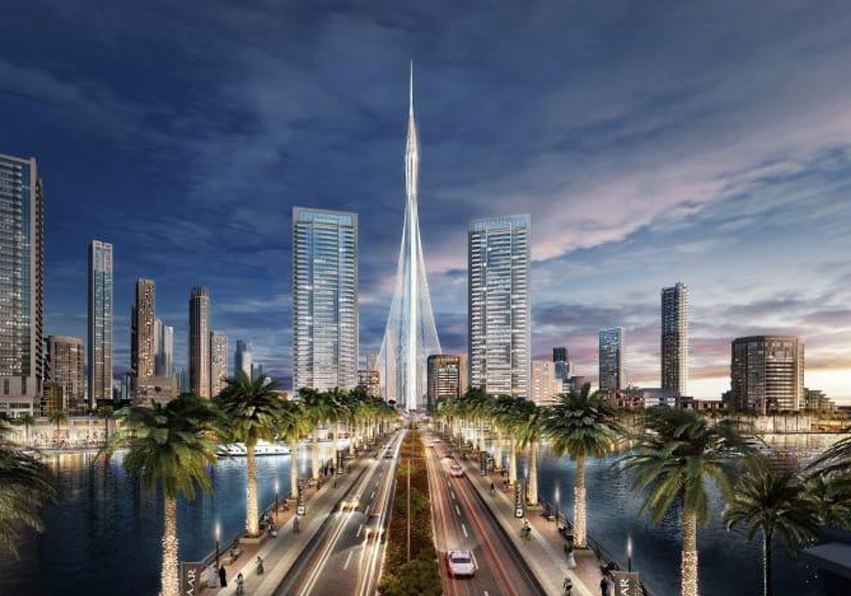 تصميم البرج ضمن الشوارع الاماراتية