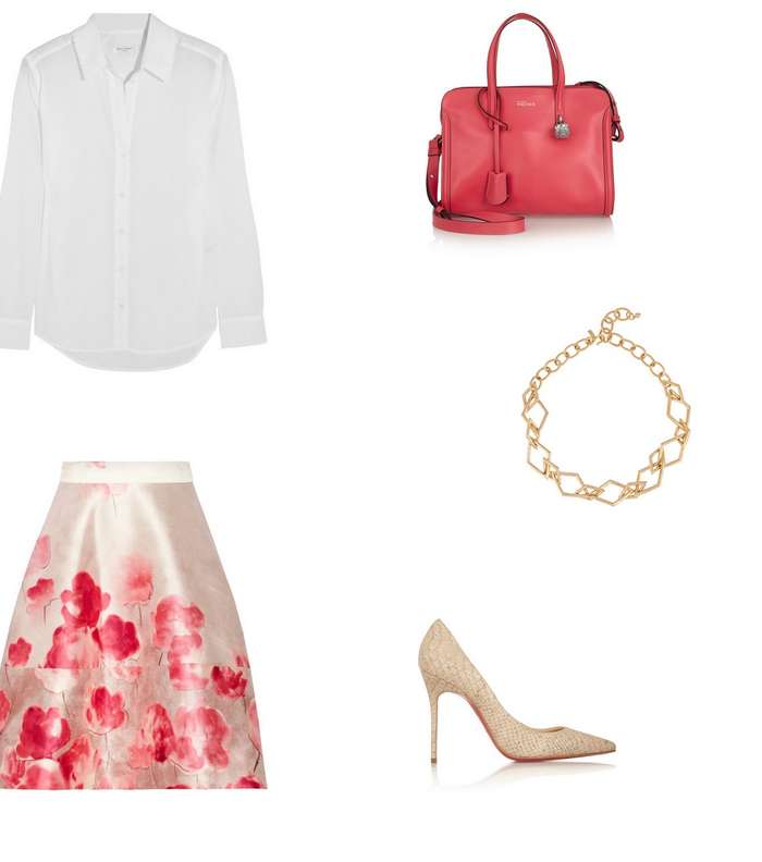 نسّقي الحقائب بألوان النيون مع الملابس المطبّعة بالأزهار