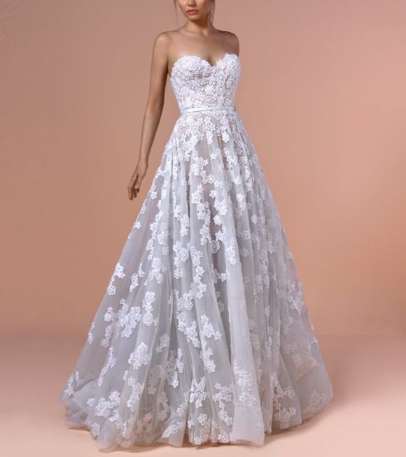 صور اجمل فساتين زفاف 2019