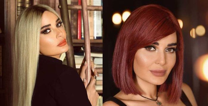 الوان شعر النجمات وصبغات النجمات وتغيراتها