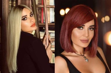 الوان شعر النجمات وصبغات النجمات وتغيراتها