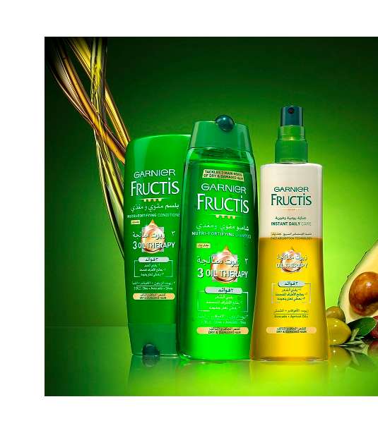 مجموعة Garnier المبتكرة بالزيوت الثلاثة