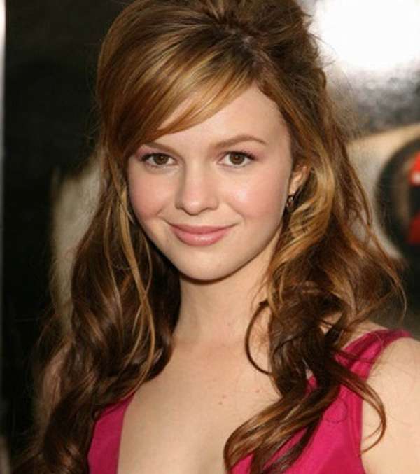 تسريحة النصف رفعة مع البف