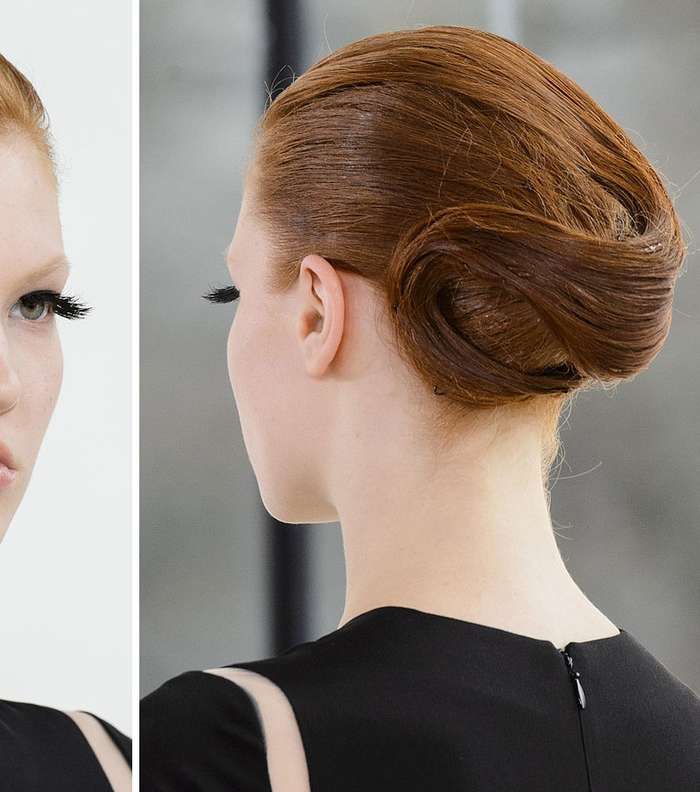 الشعر المرفوع والرموش المستعارة مع  Stephane Rolland