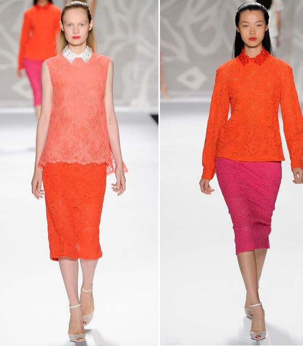 موضة الـ Color Blocks من مجموعة Monique L'huiller لصيف 2014