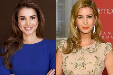 الملكة رانيا وايفانكا ترامب بالفستان نفسه