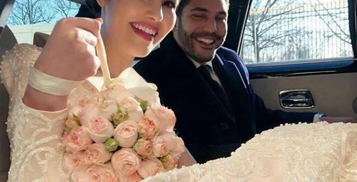 ممثلة تونسيّة تثير الجدل بسبب فستان زفافها الجريء والفاضح