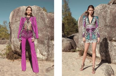 الفستان المطبع المزين بالشك القصير او السروال الواسع مع توب الدانتيل