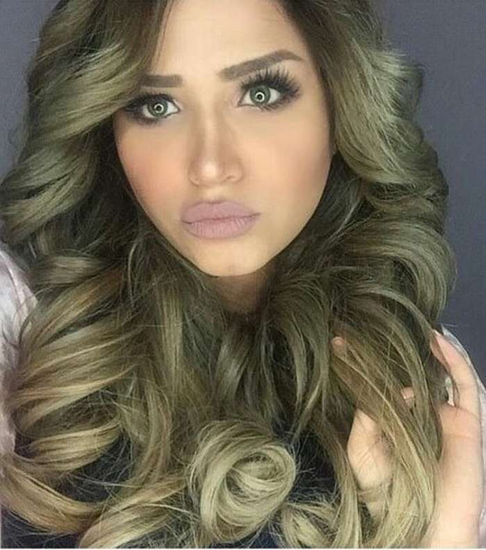 صور اجمل صبغة لون شعر زيتي