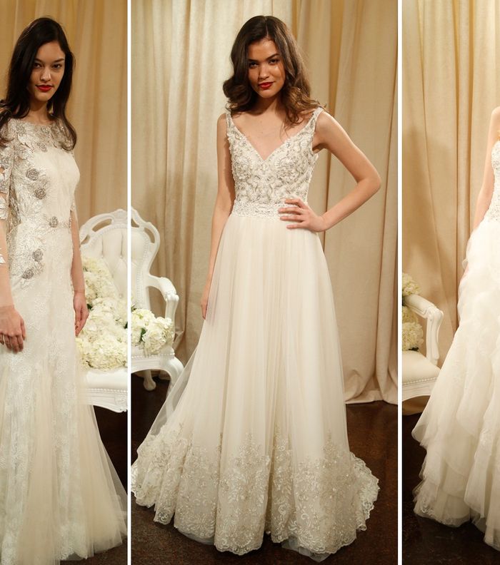 التطريزات الرمادية تدخل في فساتين زفاف Badgley Mischia