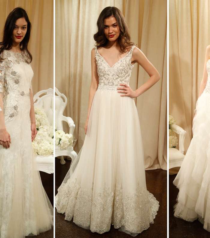  التطريزات الرمادية تدخل في فساتين زفاف Badgley Mischia