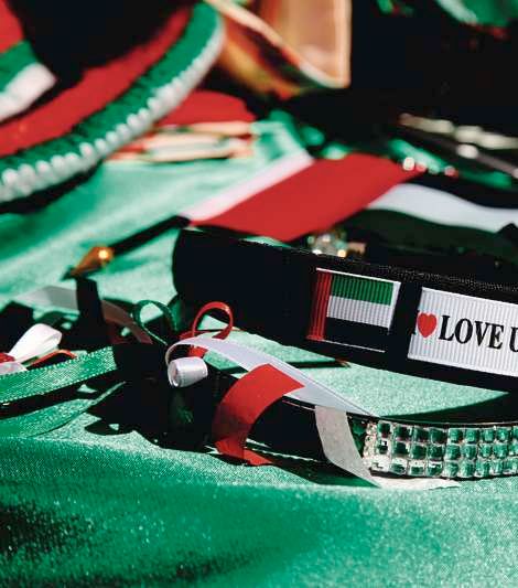 الأساور المزينة بعلم الإمارات