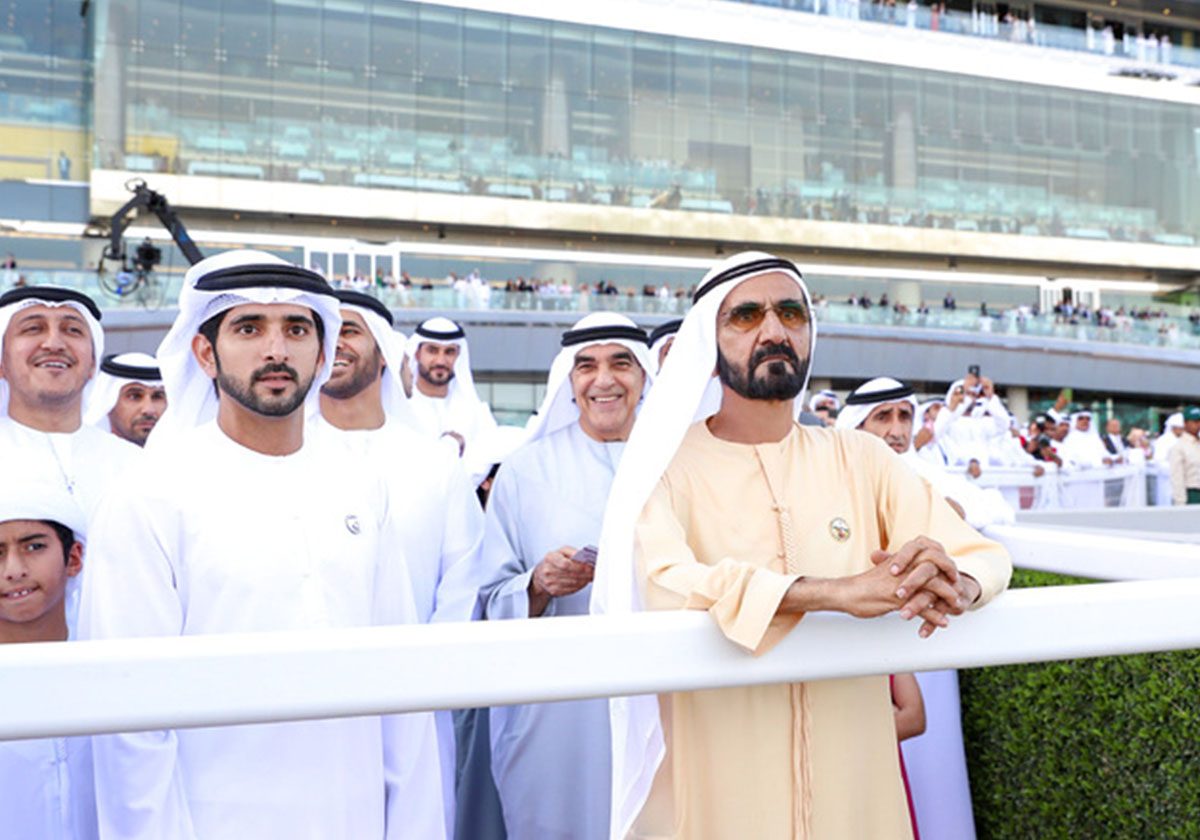 الشيخ محمد بن راشد آل مكتوم في كأس دبي العالمي 2019