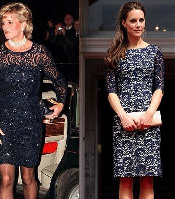 كايت ميديلتون وليدي دايانا تعتمدان موضة الدانتيل