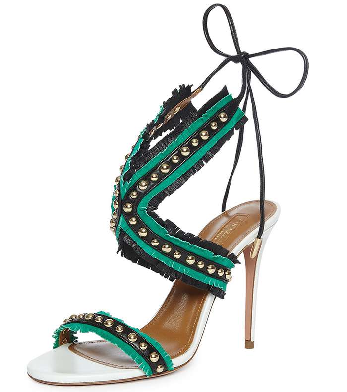 تالقي في صيف 2016 بحذاء الشرائط من Aquazzura